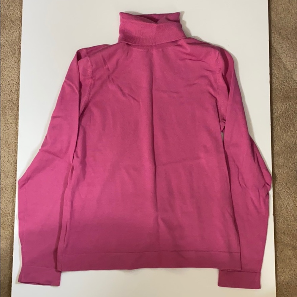 Ann Taylor pink turtle neck Size M